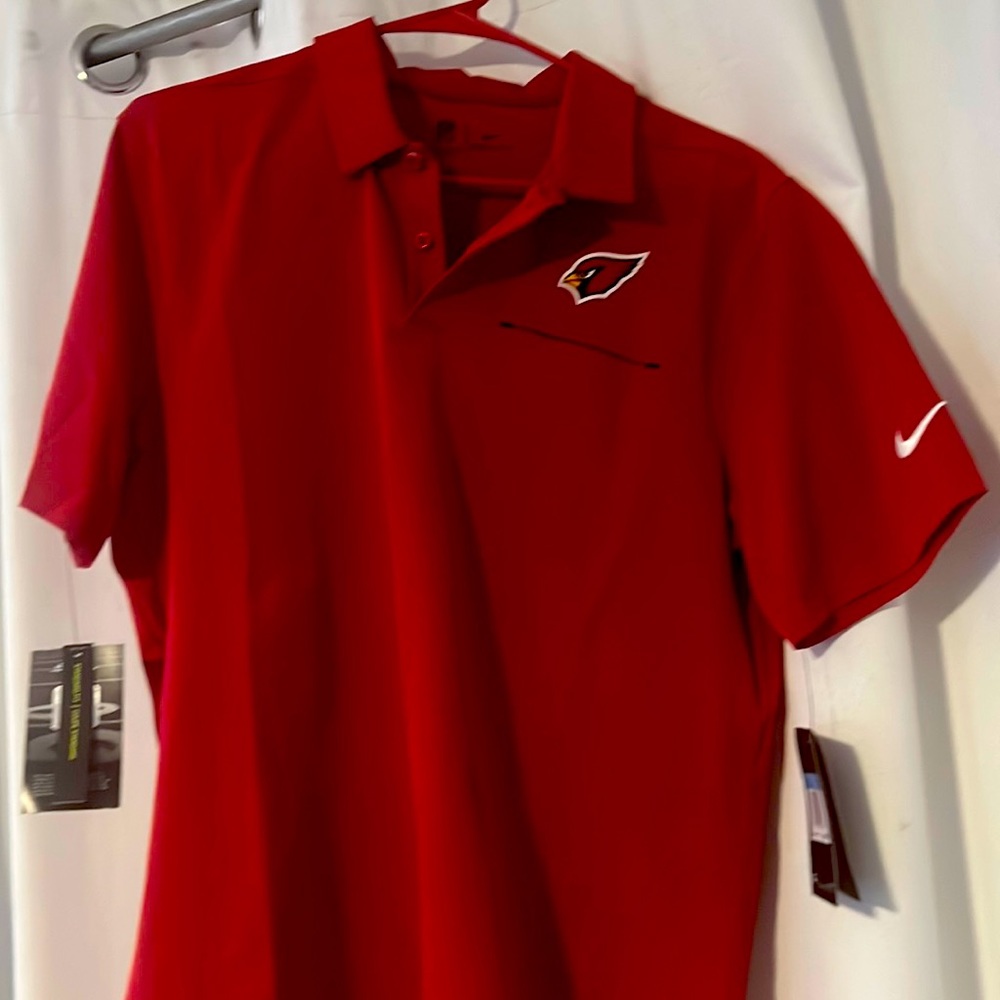 Nike golf polo nfl Arizona cardinals medium
